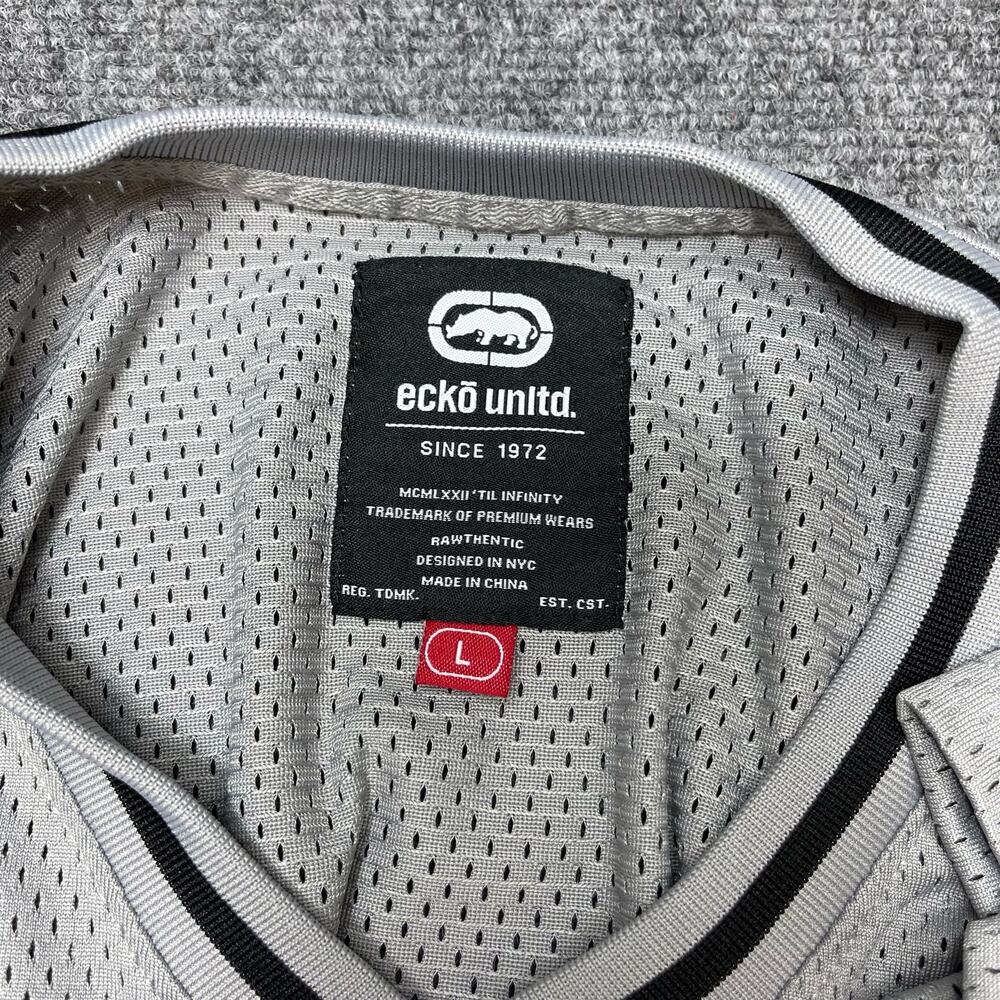 ECKO UNLTD. Mens Activewear Shirt Size L Gray Black Grey Marled - Picture 7 of 12